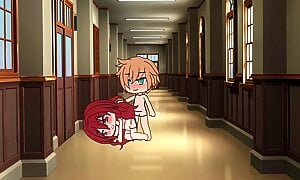 Gacha sex in school halway