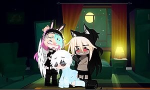 Esther and Hina fucking Ash in gacha(sex request from SleepLmao)