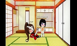 Demon slayer Gacha paródia porn: Caçador e Kiriya Ubuyashiki fazem sexo. (Gay).