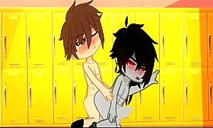 Gacha Heat Yaoi (1/2) Two boys Splitting your Ass, His turn and Mine turn