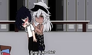 Two boys have sex in a locker room