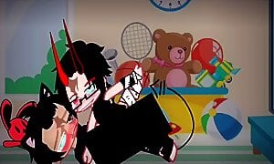Fucking my cat husband in the kid’s room