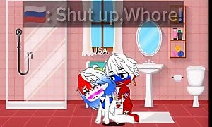 Russia x USA|Gacha countryhumans