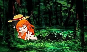 One piece Nami and Luffy