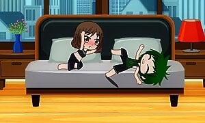 Some of MHA girls doing a challenge part 1