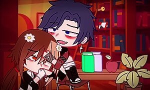 // James And Mrs. Liya Hooking Up In The School Library // Gacha Club //