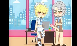 [Gacha sex, heat] PART 3/4 Principle fucks a student.