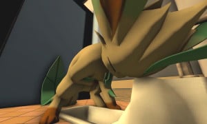 Constipated Leafeon tries to poop