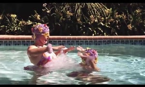 Girl’s underwater fart scene