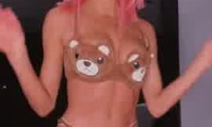 Kristen Hancher nude boobs try on haul