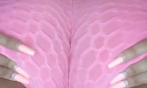Girl in pink farts