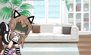 Babysitter farts on spoiled brat gacha fart