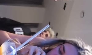 Pretty blonde fart comp
