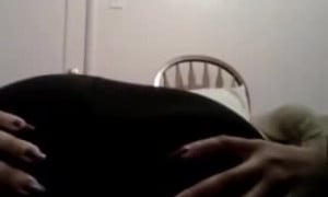 Sexy Black Spandex Spread Farting