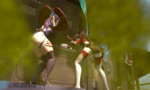 2 girls hyper-farting