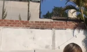 Gorgeous Blonde Farting In The Swimming pool- Fetish