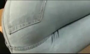 Girl Farting in jeans