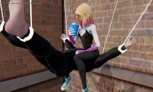 Gwen Stacy's Fart Throne
