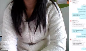 Omchater Skype Latina Masturbates