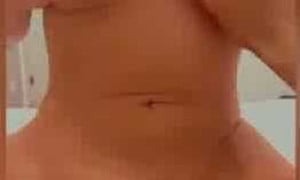 Carolina Samani - Nude show on bed...