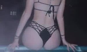 Jordyn Jones by Pool  Vid..