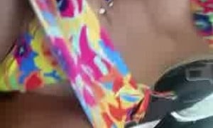 Megan Barton Hanson masturbation in car...