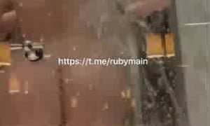 Rubymain - Nude shower in bathroom