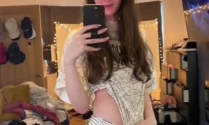 F1nn5ter - Femboy NEw Video - Show Off Body on mirror