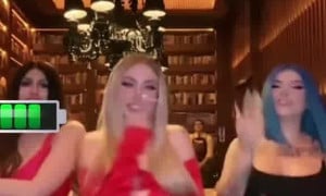 Monafashion porn video - Erotic dance with friends