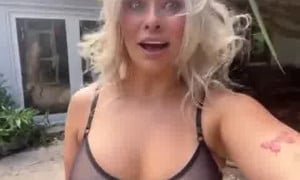 Paige VanZant OF porn Video - Show Perfect TITS in see through suit