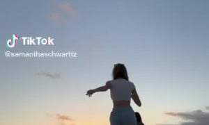 Samantha Schwartz sexy on beach...
