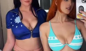 Candylioncos Cosplay Nico Robin/Nami One Piece - Show FK HOT