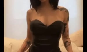 Noemie Lili cosplay bunny teasing with Erotic body