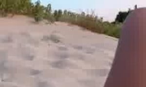 Nicole Dobrikov  porn - Pussy deepthroat by a dildo In the sand