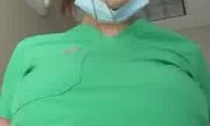 Tiara Torres   - Braless bouncing big tits in work