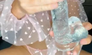 Vicky Stark Transparent Dildo PPV  