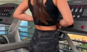 Christina Khalil Post Workout Ass Tease