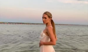 Caroline Zalog Nude Wet Sheer POV  