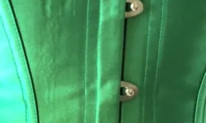 Christina Khalil Sexy Green Corset  