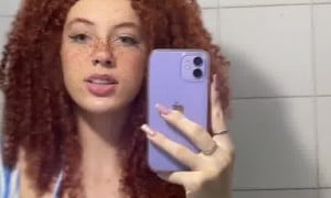 Show Big boobs on Mirror - Maria Rafaella HOT