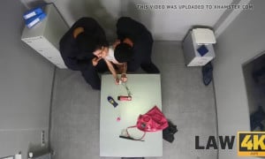 Girl Forced Fuck By Two Cops in Police Station
