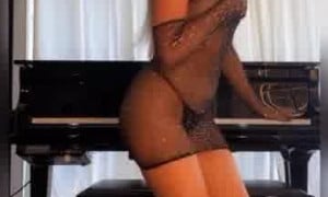 Charlotte Parkes Show HOT BODY in see-through suit