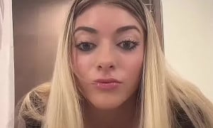 Riley Mae nipple slip on cam Hot video