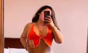 Paula del Villar - Camshow Naked Body Sexy on Mirror HOT