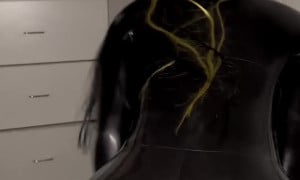 Bar6ie6/6ar6ie6 - Nude Latex Dress Strip  Video 