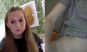 [OmegleSound🔊] Bating & Moaning after Dickflash