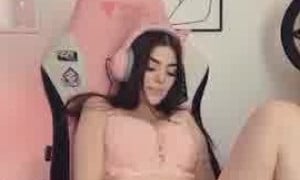 Mellooow  New Video - Naked Masturbation On Chair Orgasm  Hot Video