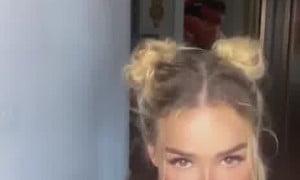 Elena Kamperi Naked BOOBS tease