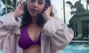 Gali Golan Show Big Boobs in Pool [ Video HOT ]