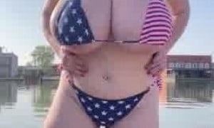 Demmy Blaze nude show big tits erotic